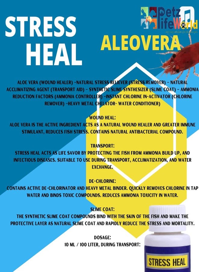 VAYINATO Aquatic Remedies Aquarium Fish Tank Beginner Water Conditioner Combo 100 ML (Pack of 3-300ML) | Chlor Away 100ML | Stress Heal 100ML | Microlife S2 100ML - Image 5